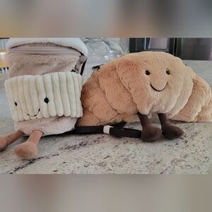 Jellycat Latte And Crossiant Bag